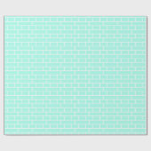 青いガラスのタイル ラッピングペーパー (フラット)