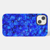 青いガラスの岩 iPhoneケース (裏面横)
