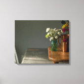 青いガラスの静物詩 キャンバスプリント (正面)