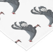 青いキジの鳥の漫画イラストレーション テーブルクロス (アングル)