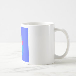 青いキャラクターのタツノオトシゴ コーヒーマグカップ