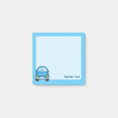 青いキャラクターカー ポストイット (正面)