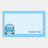 青いキャラクターカー ポストイット (正面)