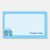 青いキャラクターカー ポストイット (正面)
