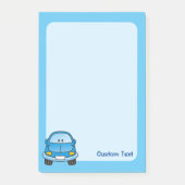 青いキャラクターカー ポストイット (正面)