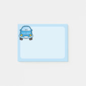 青いキャラクターカー ポストイット (正面)