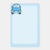 青いキャラクターカー ポストイット (正面)