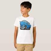 青いキャラクターカー Tシャツ (正面フル)
