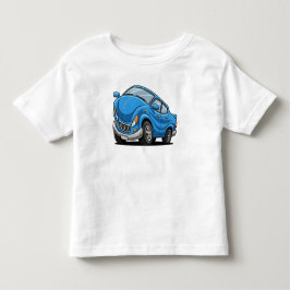 青いキャルーンカー トドラーTシャツ