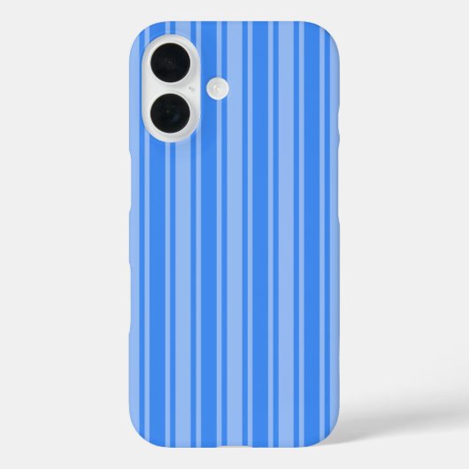 青いキャンディストライプ Case-Mate iPhoneケース (裏面)