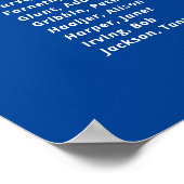 青いキャンドルが燃える クラス会 追悼記念 ポスター (角)