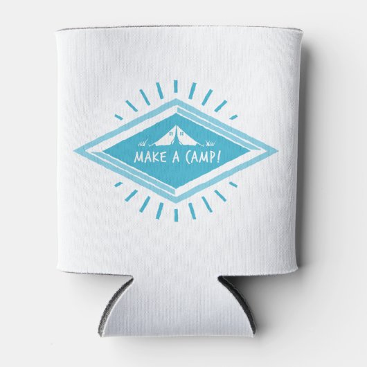 青いキャンプを作る冒険素晴らし 缶クーラー (正面)