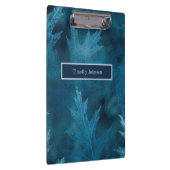 青いキラキラ色の葉オーク材 クリップボード (右)