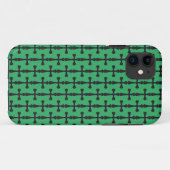 青いキリスト教の十字架 Case-Mate iPhoneケース (裏面(横))