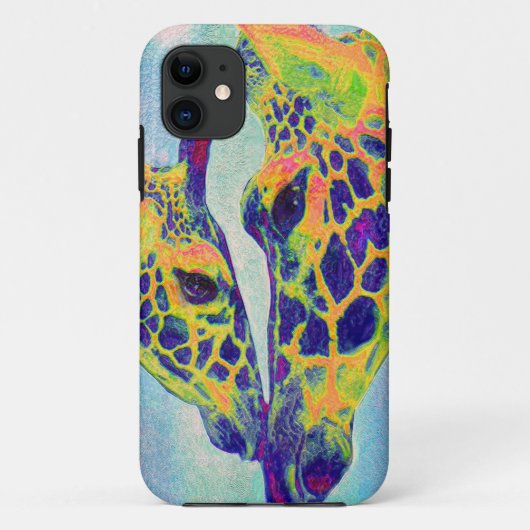青いキリンの私電話 Case-Mate iPhoneケース (裏面)