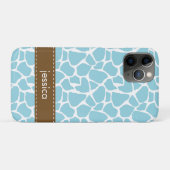 青いキリン模様 Case-Mate iPhoneケース (裏面(横))