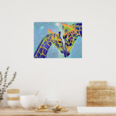 青いキリン2 ポスター (キッチン)