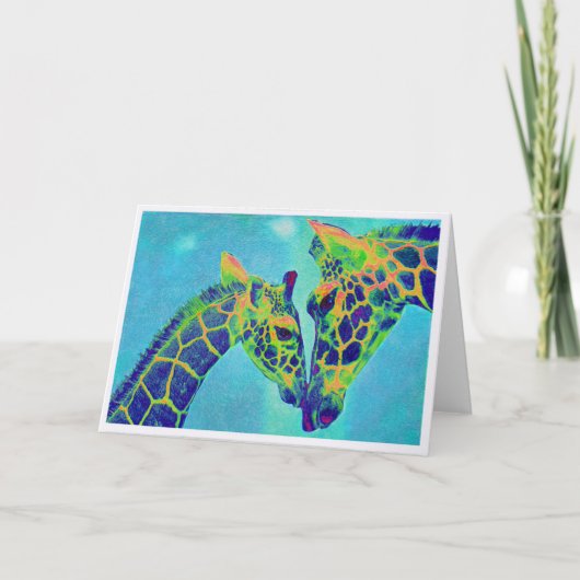 青いキリン カード (正面)