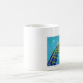 青いキリン コーヒーマグカップ (中央)