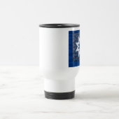 青いキルトの星の通勤者のマグ トラベルマグ (中央)