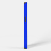 青いキーパッド付きの計算機    iPhoneケース (右側面)