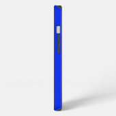 青いキーパッド付きの計算機    iPhoneケース (左側面)