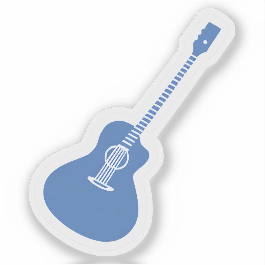 青いギター シール (正面)