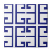 青いギリシャのタイル タイル (正面)