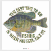 青いギル |魚釣り引用文 |父の日 シール (シート)