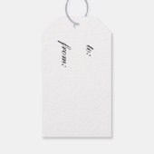 青いギンガムギフトラベル ギフトタグ (裏面)