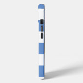 青いギンガムパターン Case-Mate iPhoneケース (裏面 / 左)