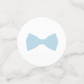 青いギンガムベビーシャワー コンフェッティ (スモール正面)