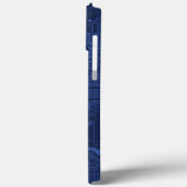 青いギークマザーボードパターン Case-Mate iPhoneケース (裏面 / 左)