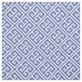 青いギ王室のリシャ語鍵パターン ファブリック (見本)