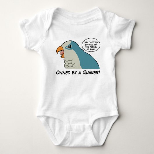 青いクエーカー教徒によって所有される Tシャツ (正面)