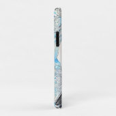青いクジラの波のアート Case-Mate iPhoneケース (裏面/右)