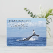 青いクジラの結婚式招待状 招待状 (スタンド正面)