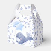 青いクジラの赤ちゃんシャワーカスタムだ フェイバーボックス (裏面サイド)