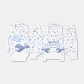 青いクジラの赤ちゃんシャワーカスタムだ フェイバーボックス (折り畳みなし)