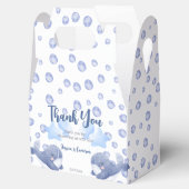 青いクジラの赤ちゃんシャワーカスタムだ フェイバーボックス (オープン)