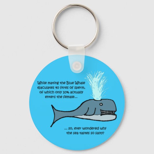 青いクジラ… キーホルダー (正面)