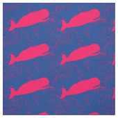 青いクジラ ファブリック (見本)