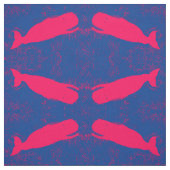 青いクジラ ファブリック (見本)