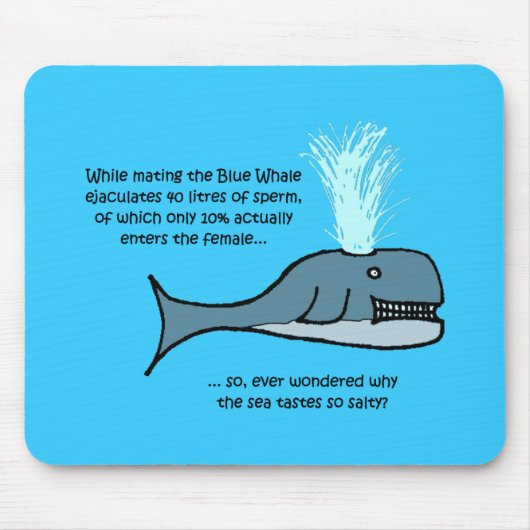 青いクジラ… マウスパッド (正面)