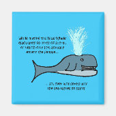 青いクジラ… マグネット (正面)