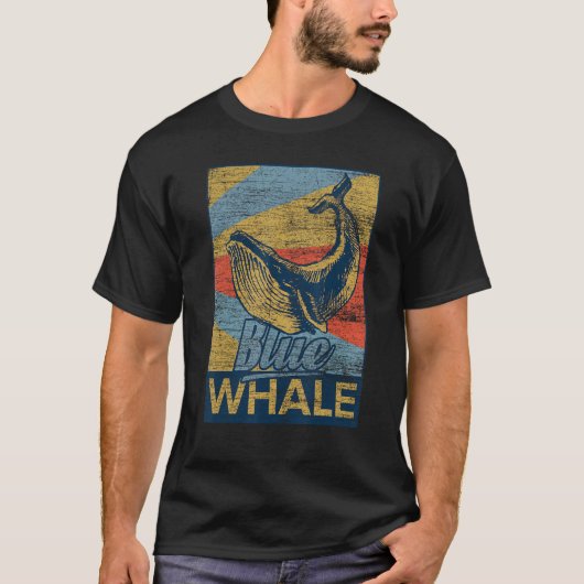 青いクジラTシャツ動物の海の動物園ズーキーパーギフトI Tシャツ (正面)