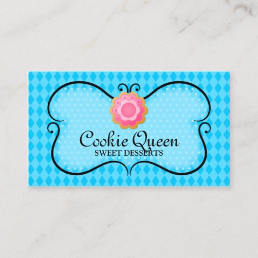 青いクッキーのベーカリー 名刺 (正面)