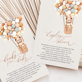 青いクマのディスプレイとブックエンクロージャカード エンクロージャーカード