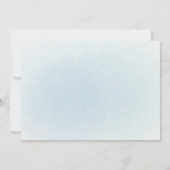 青いクマの風船の誕生日写真感謝カード 招待状 (裏面)