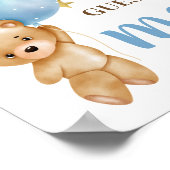 青いクマはいくつサインを推測 ポスター (角)